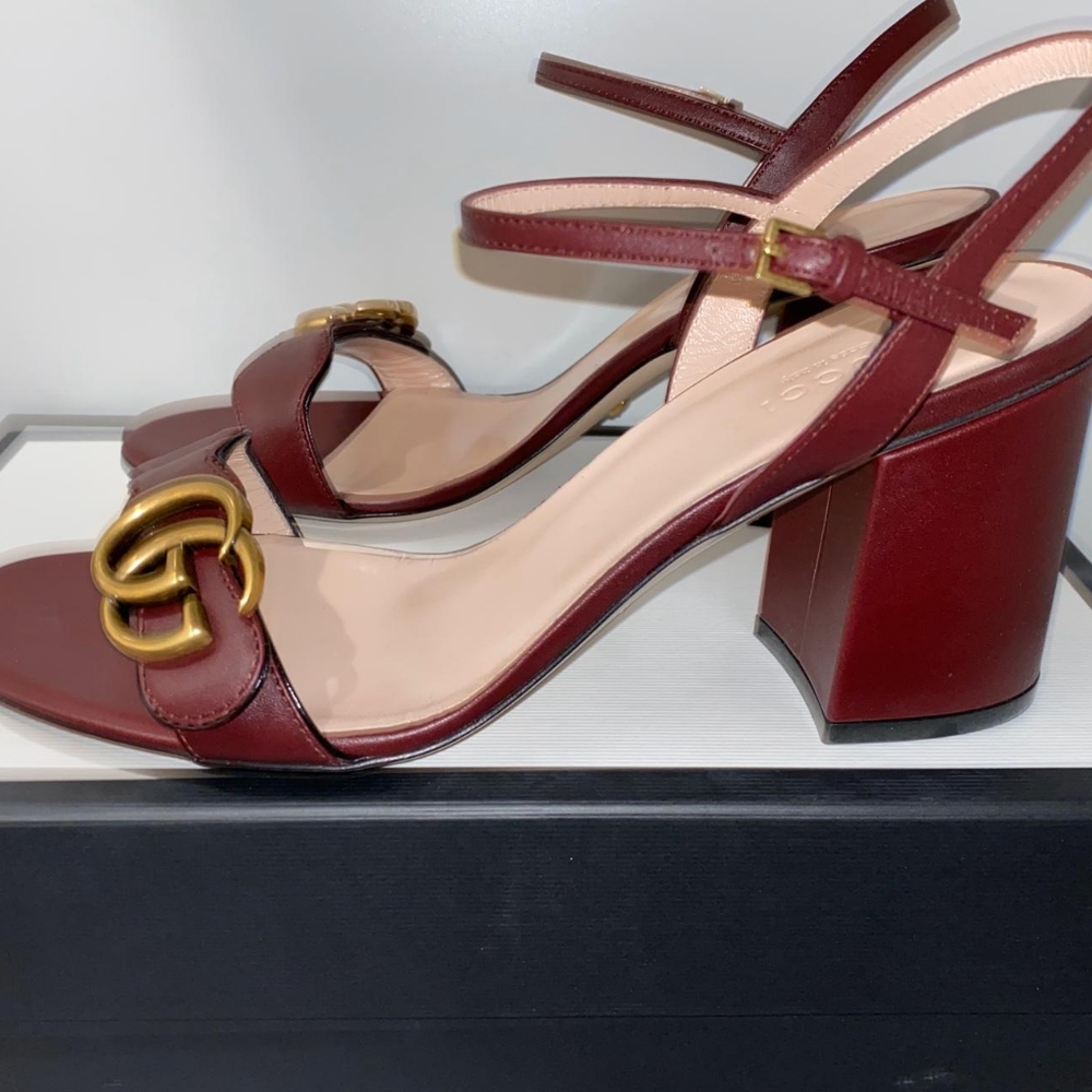 [Sold] Gucci Marmont Logo embellished sandals - Picture 5 of 5